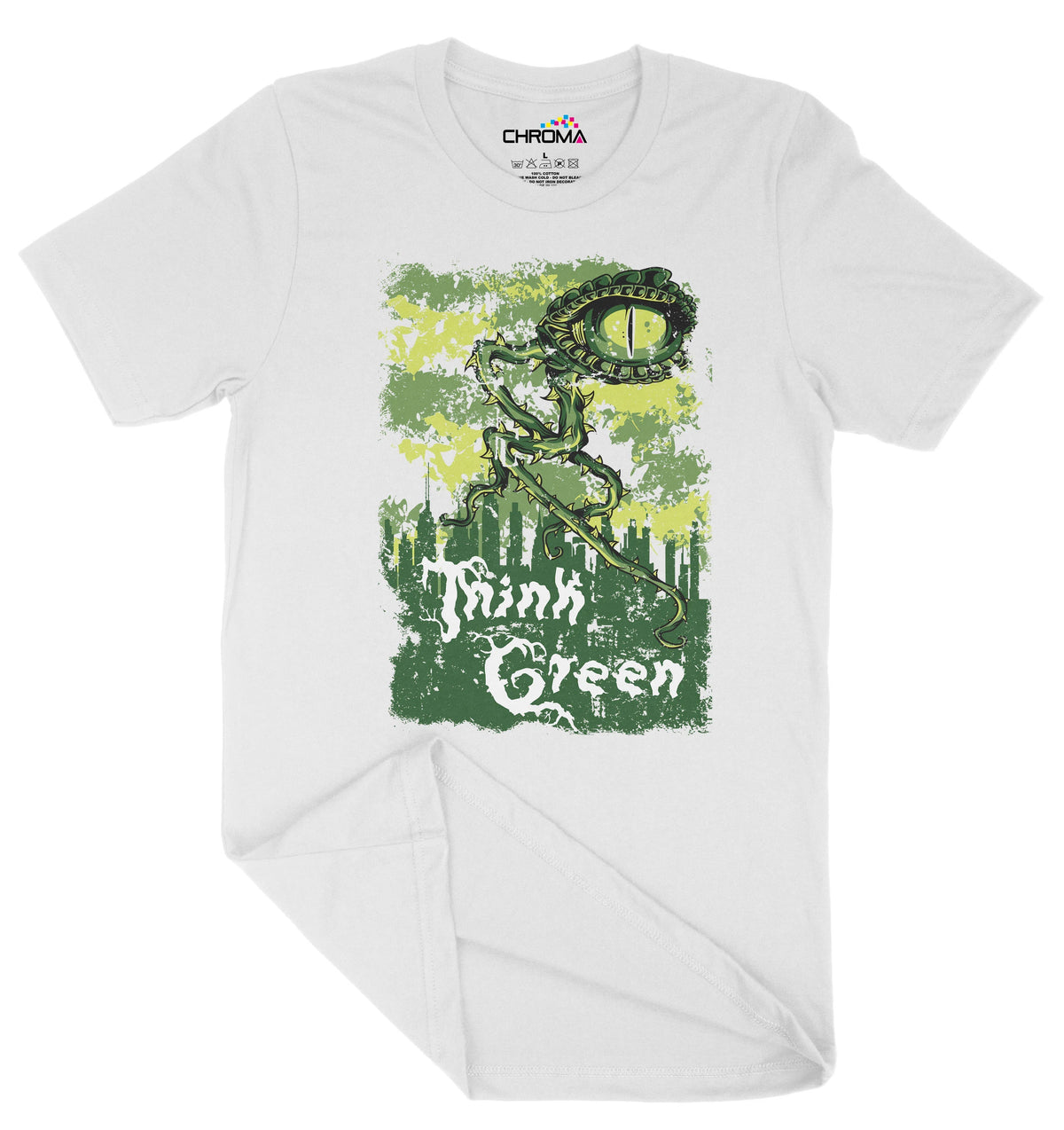 Think Green Unisex Adult T-Shirt | Premium Quality Streetwear Chroma Clothing