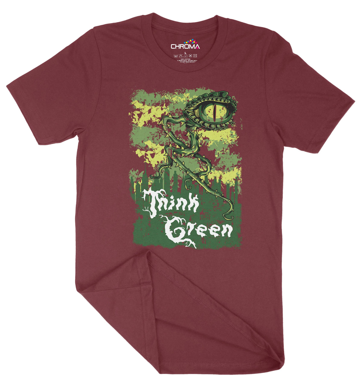 Think Green Unisex Adult T-Shirt | Premium Quality Streetwear Chroma Clothing