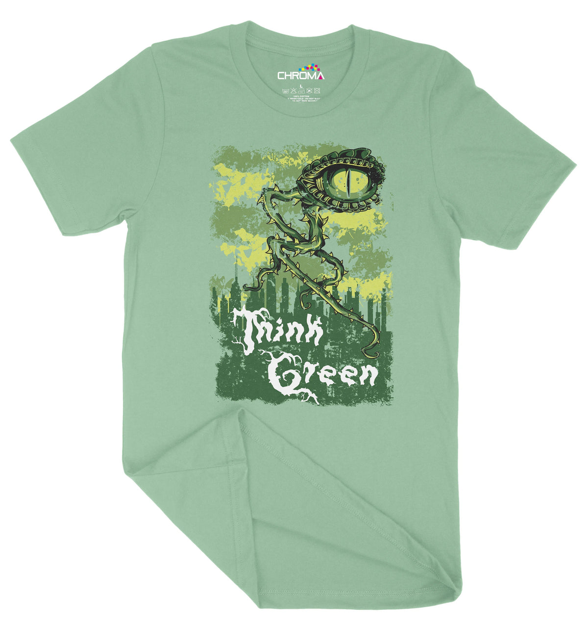 Think Green Unisex Adult T-Shirt | Premium Quality Streetwear Chroma Clothing
