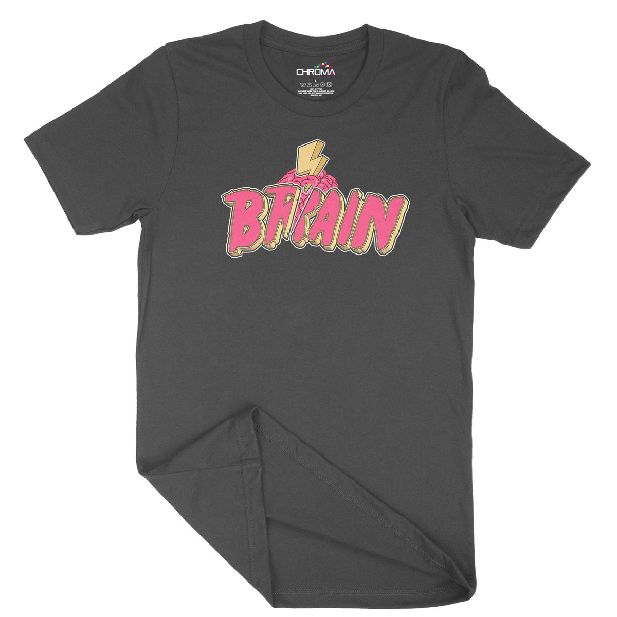 Thunder Brain Unisex Adult T-Shirt Chroma Clothing