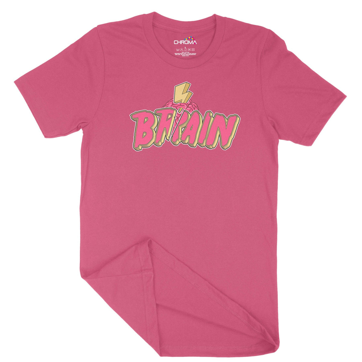 Thunder Brain Unisex Adult T-Shirt Chroma Clothing