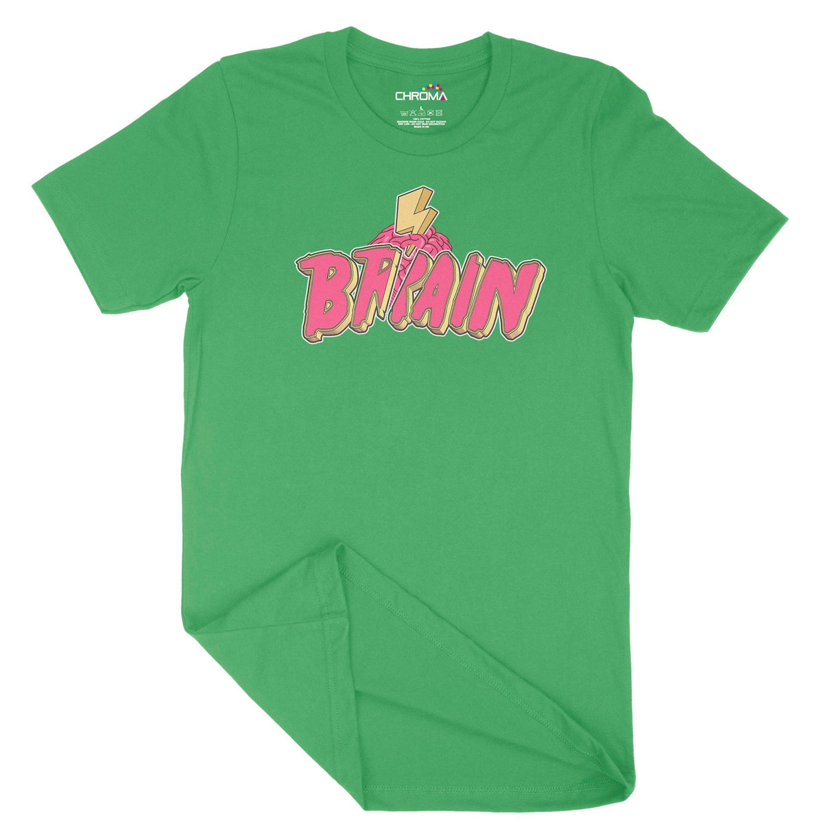 Thunder Brain Unisex Adult T-Shirt Chroma Clothing