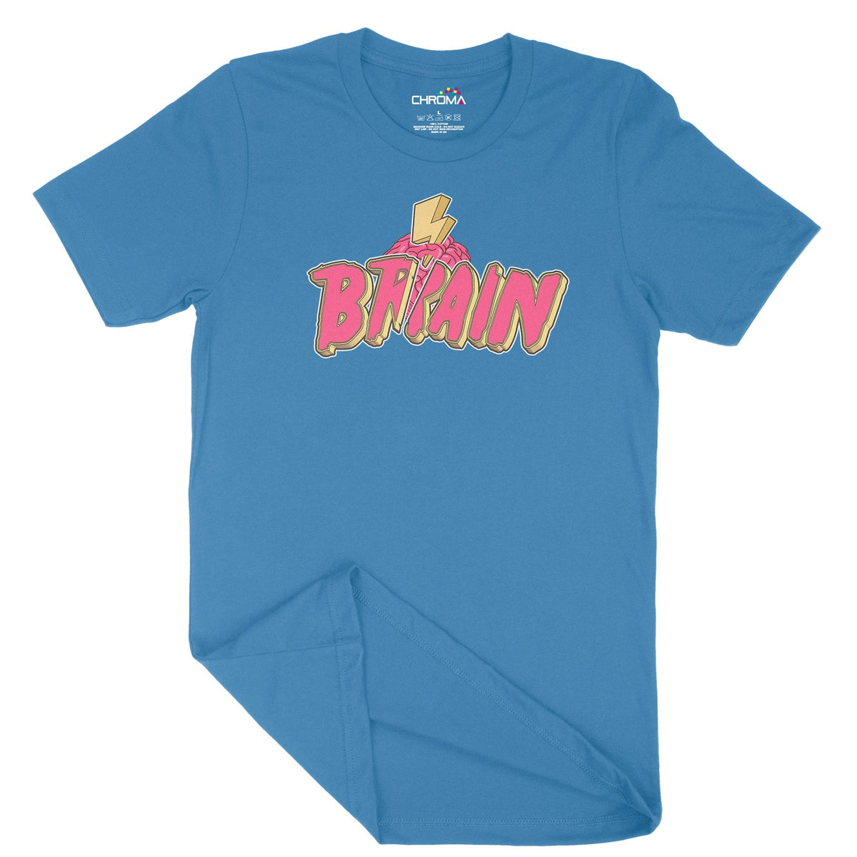 Thunder Brain Unisex Adult T-Shirt Chroma Clothing