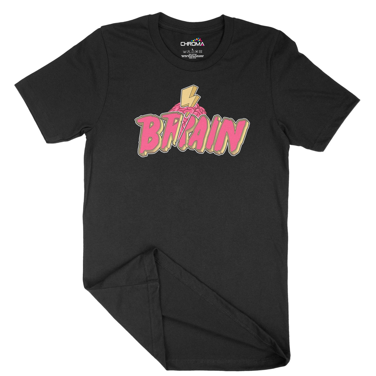 Thunder Brain Unisex Adult T-Shirt Chroma Clothing