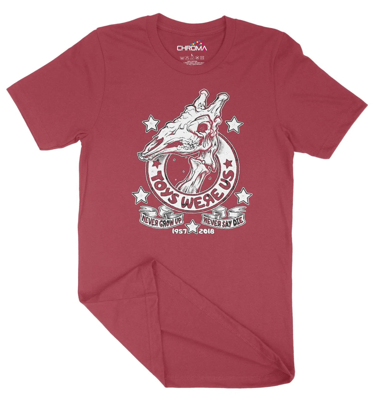 Toys Were Us Dino Skull Funny Halloween Unisex Adult T-Shirt | Premium Chroma Clothing