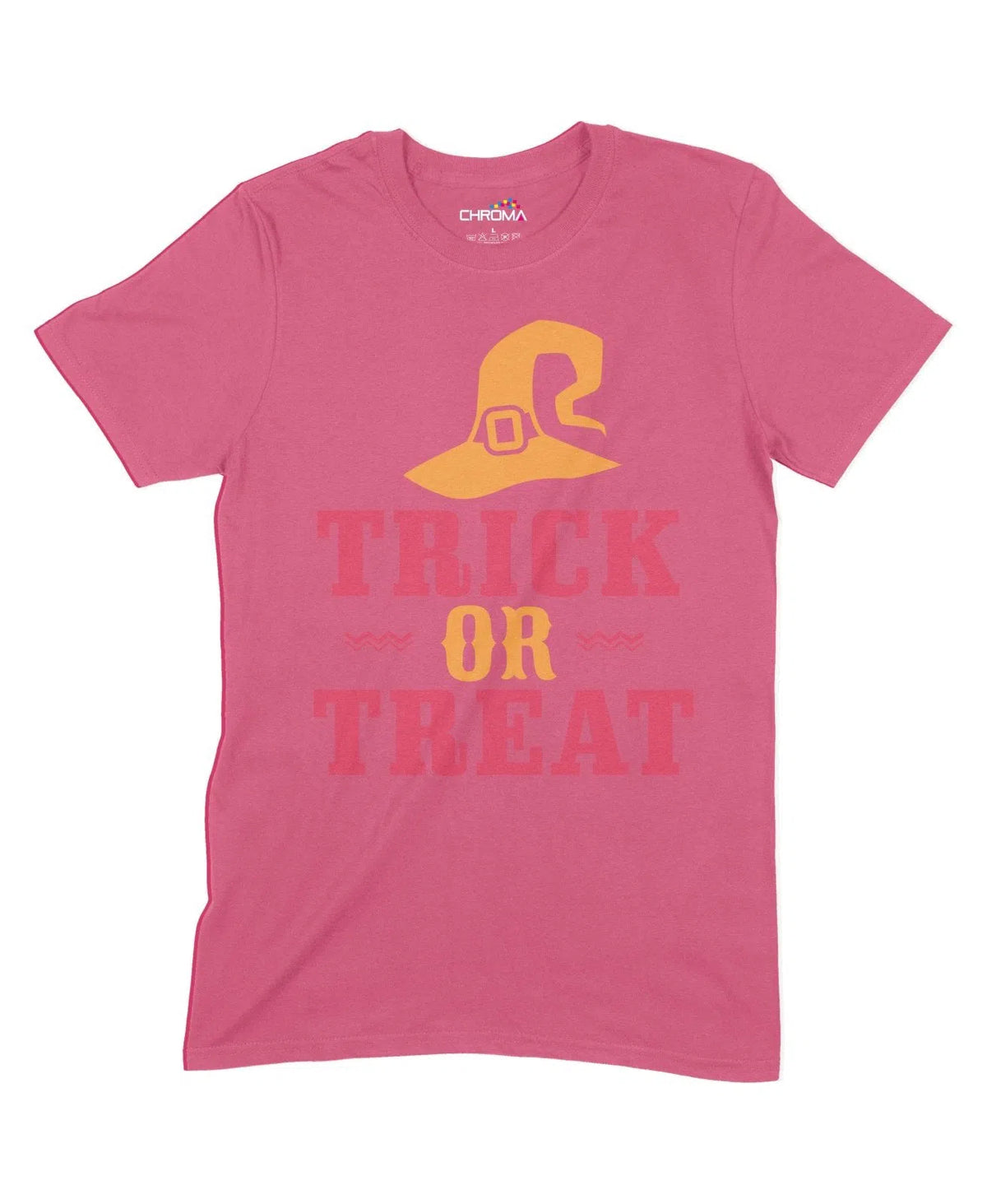 Trick Or Treat Witch Halloween Unisex Adult T-Shirt | Premium Hallowee Chroma Clothing