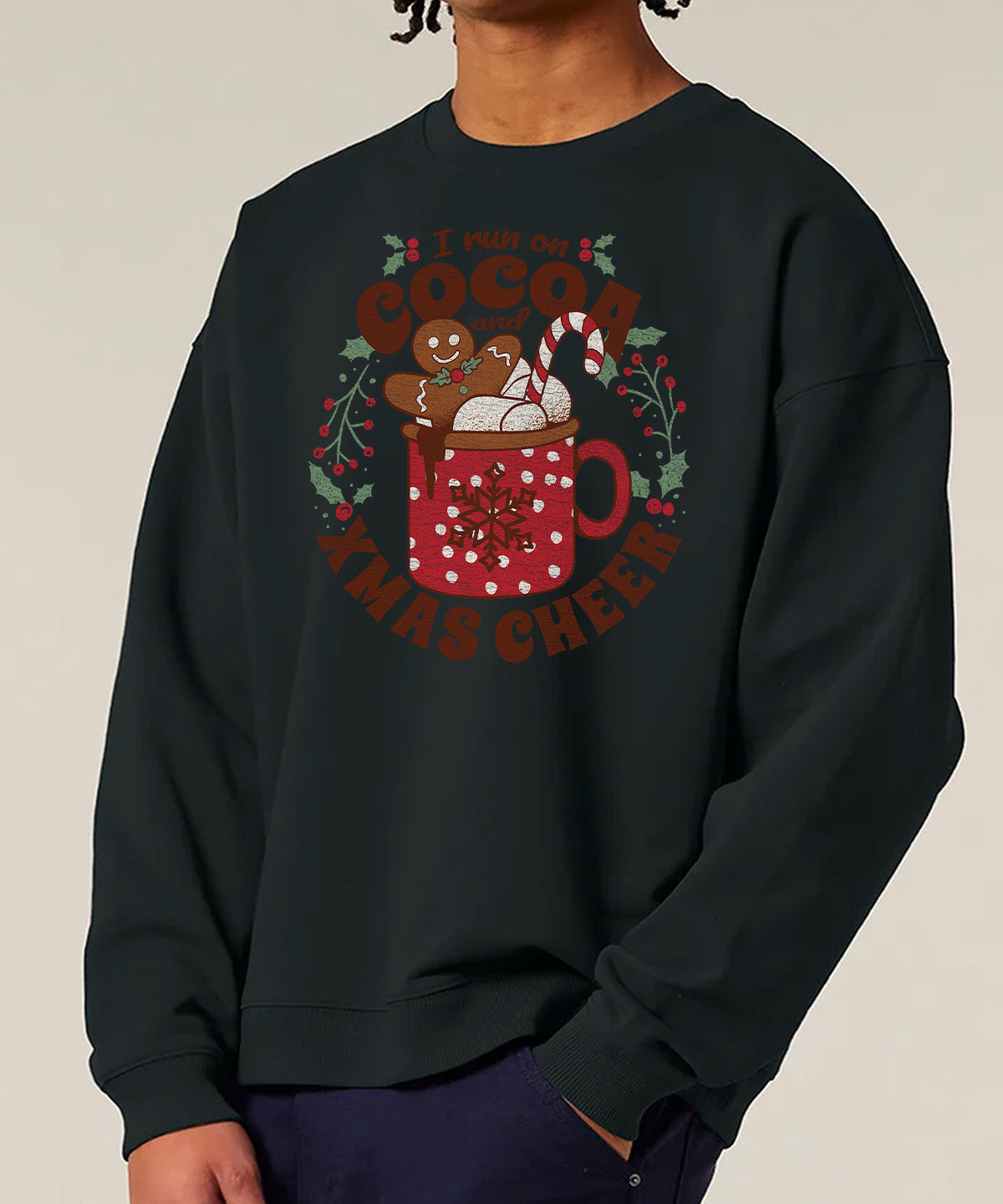 I Run On Cocoa And Xmas Cheer | Stanley Radder Sweatshirt