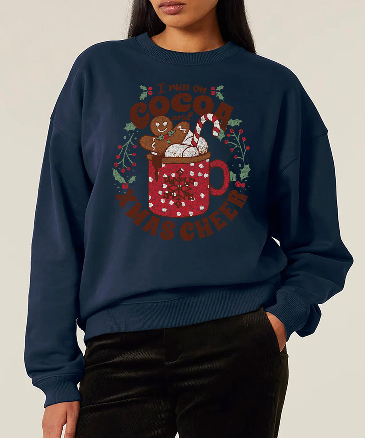 I Run On Cocoa And Xmas Cheer | Stanley Radder Sweatshirt