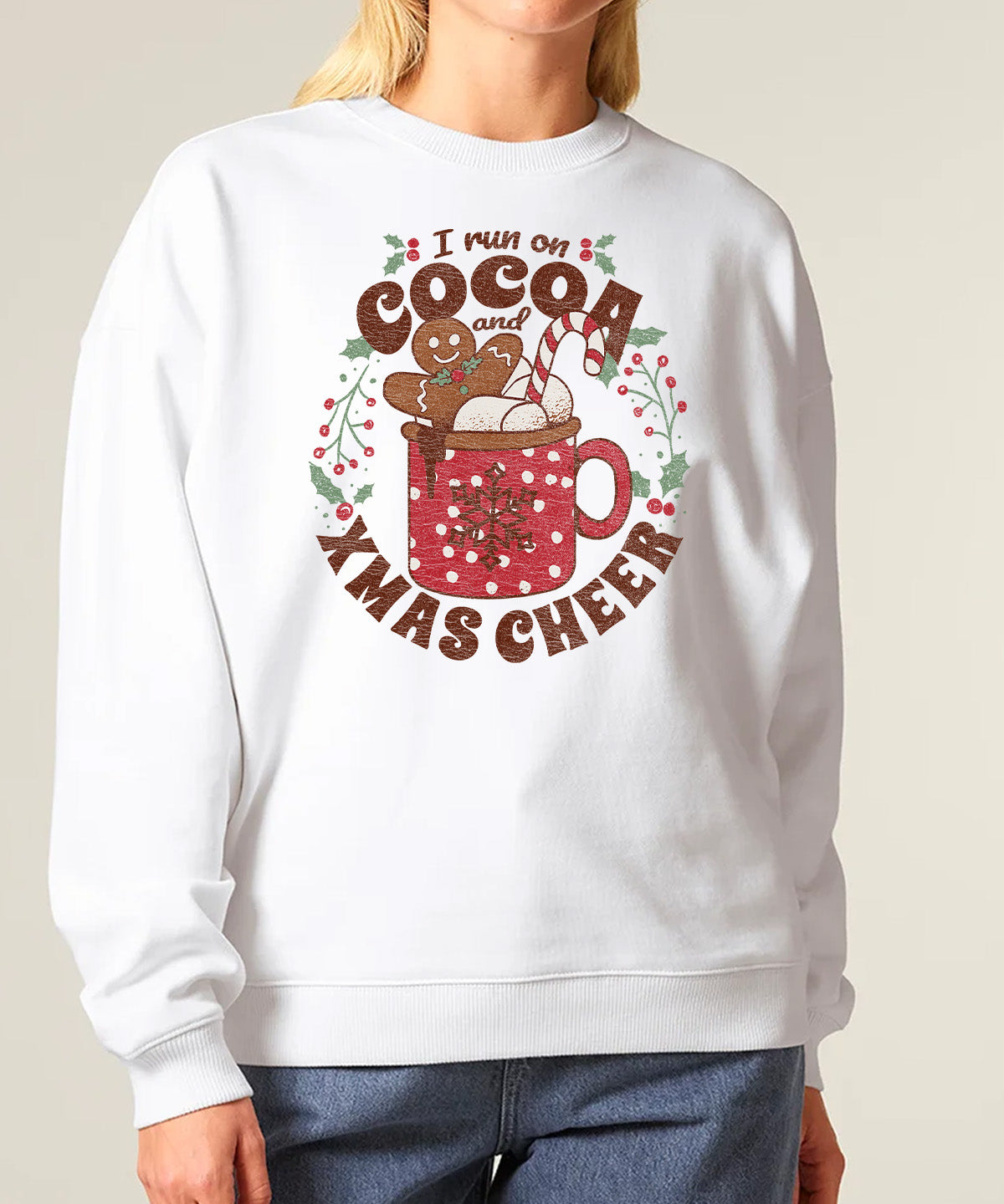 I Run On Cocoa And Xmas Cheer | Stanley Radder Sweatshirt