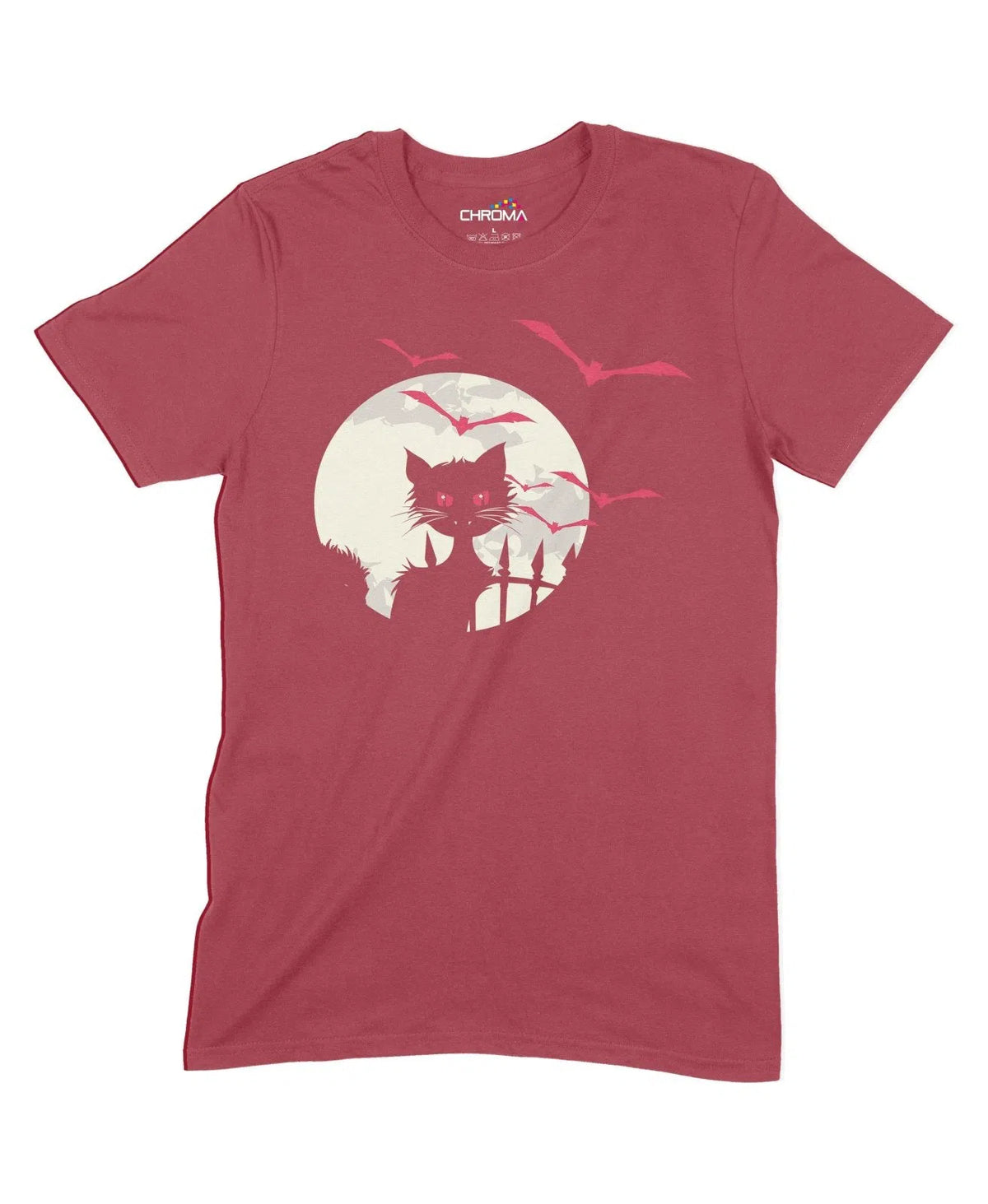 Vampire Cat Unisex Adult T-Shirt | Premium Halloween Clothing Chroma Clothing