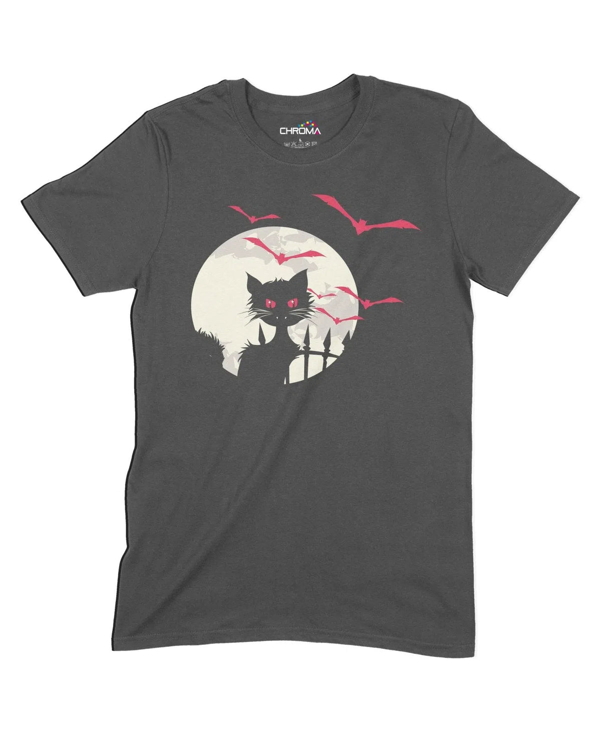 Vampire Cat Unisex Adult T-Shirt | Premium Halloween Clothing Chroma Clothing