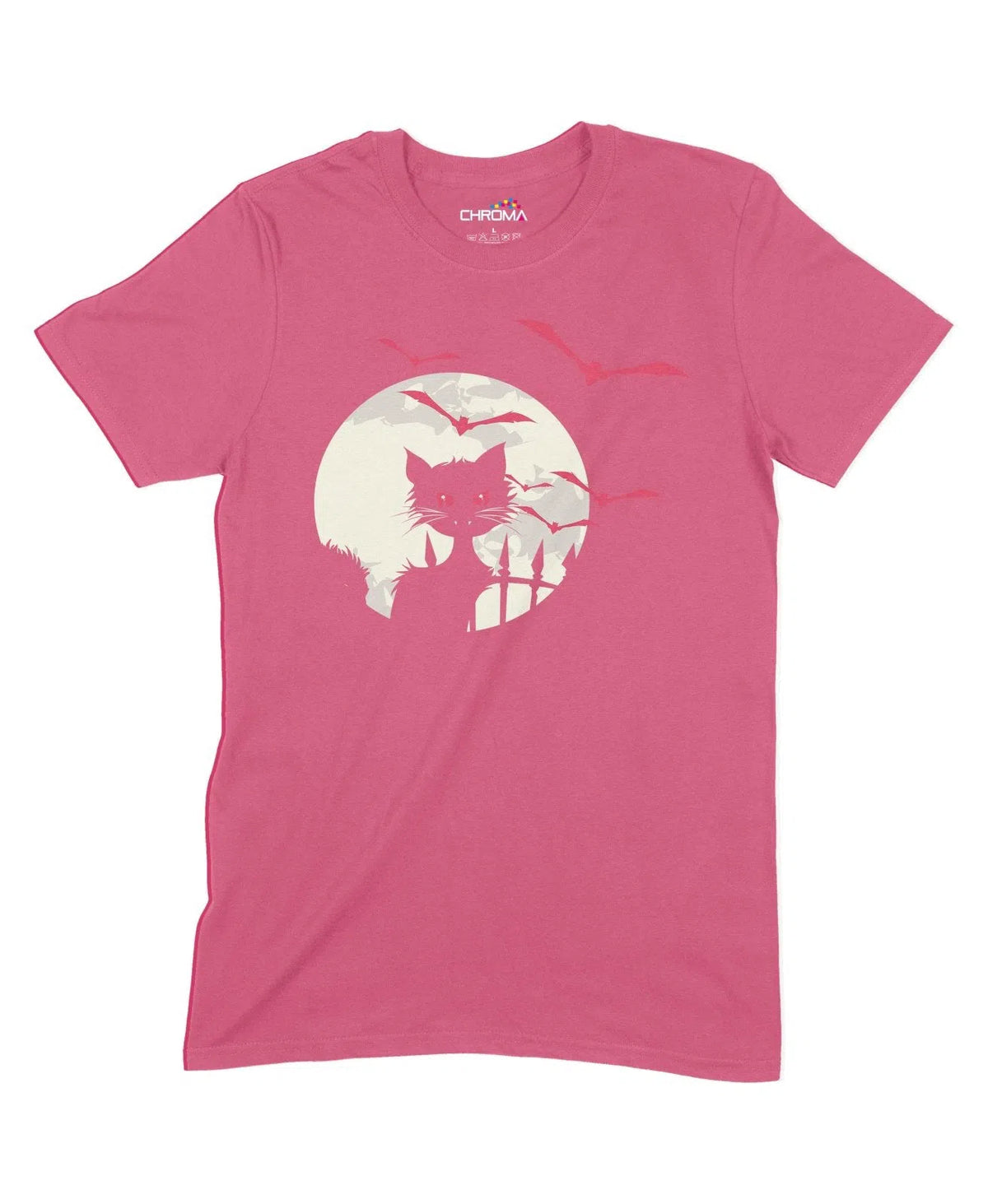 Vampire Cat Unisex Adult T-Shirt | Premium Halloween Clothing Chroma Clothing