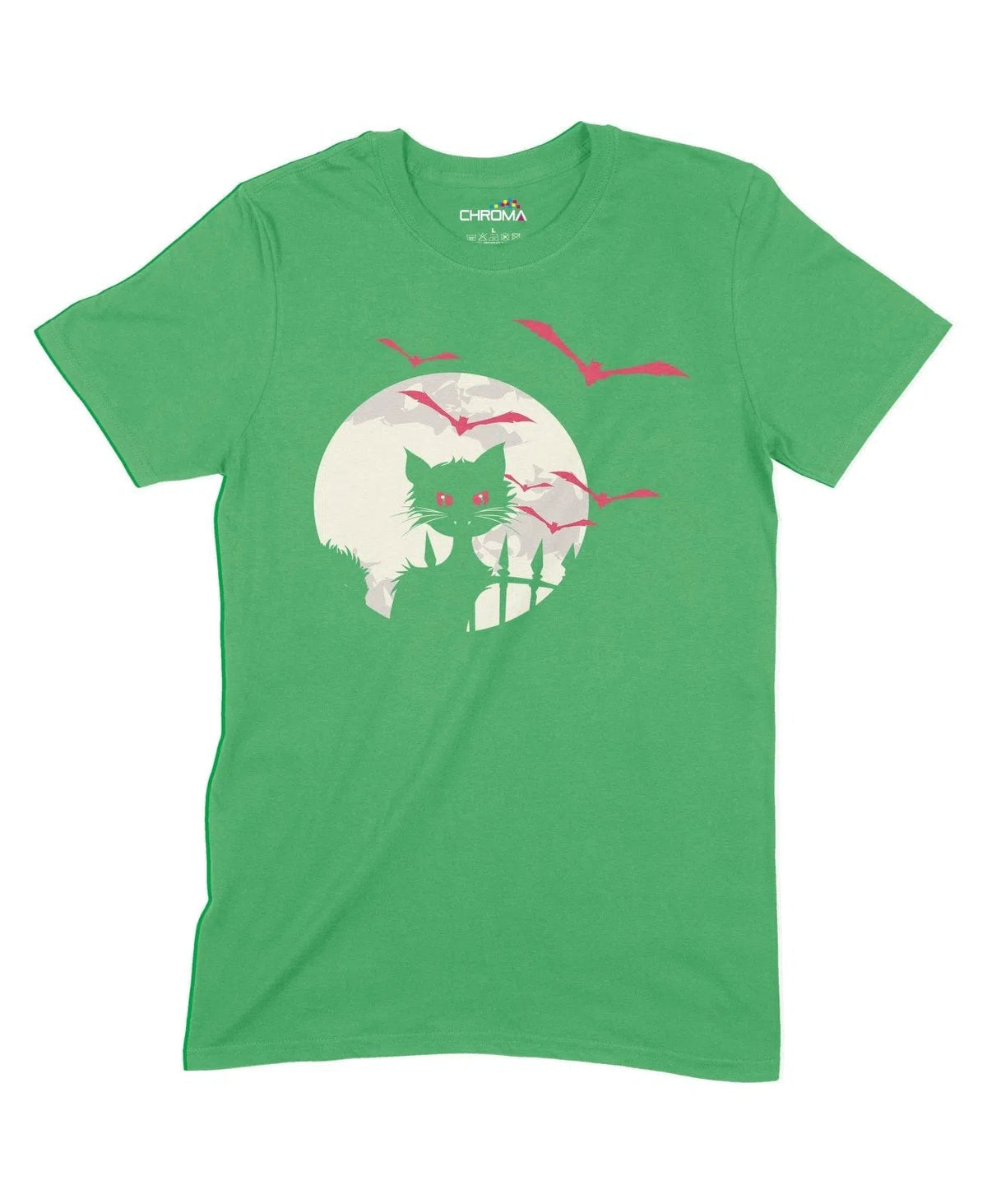 Vampire Cat Unisex Adult T-Shirt | Premium Halloween Clothing Chroma Clothing