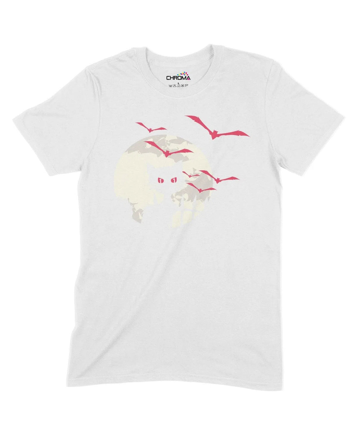 Vampire Cat Unisex Adult T-Shirt | Premium Halloween Clothing Chroma Clothing