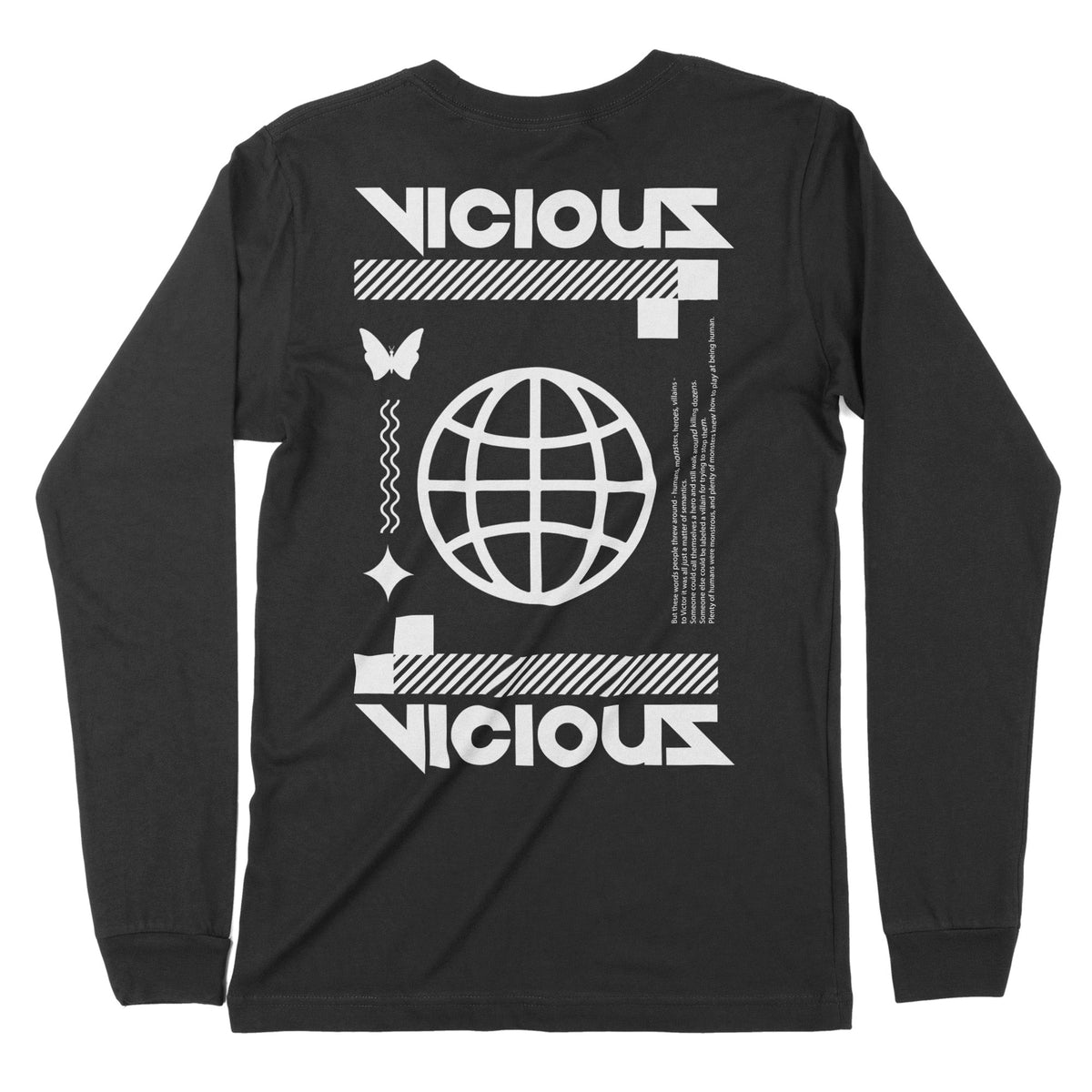 Vicious | Back Print | Long-Sleeve T-Shirt | Premium Quality Streetwea Chroma Clothing