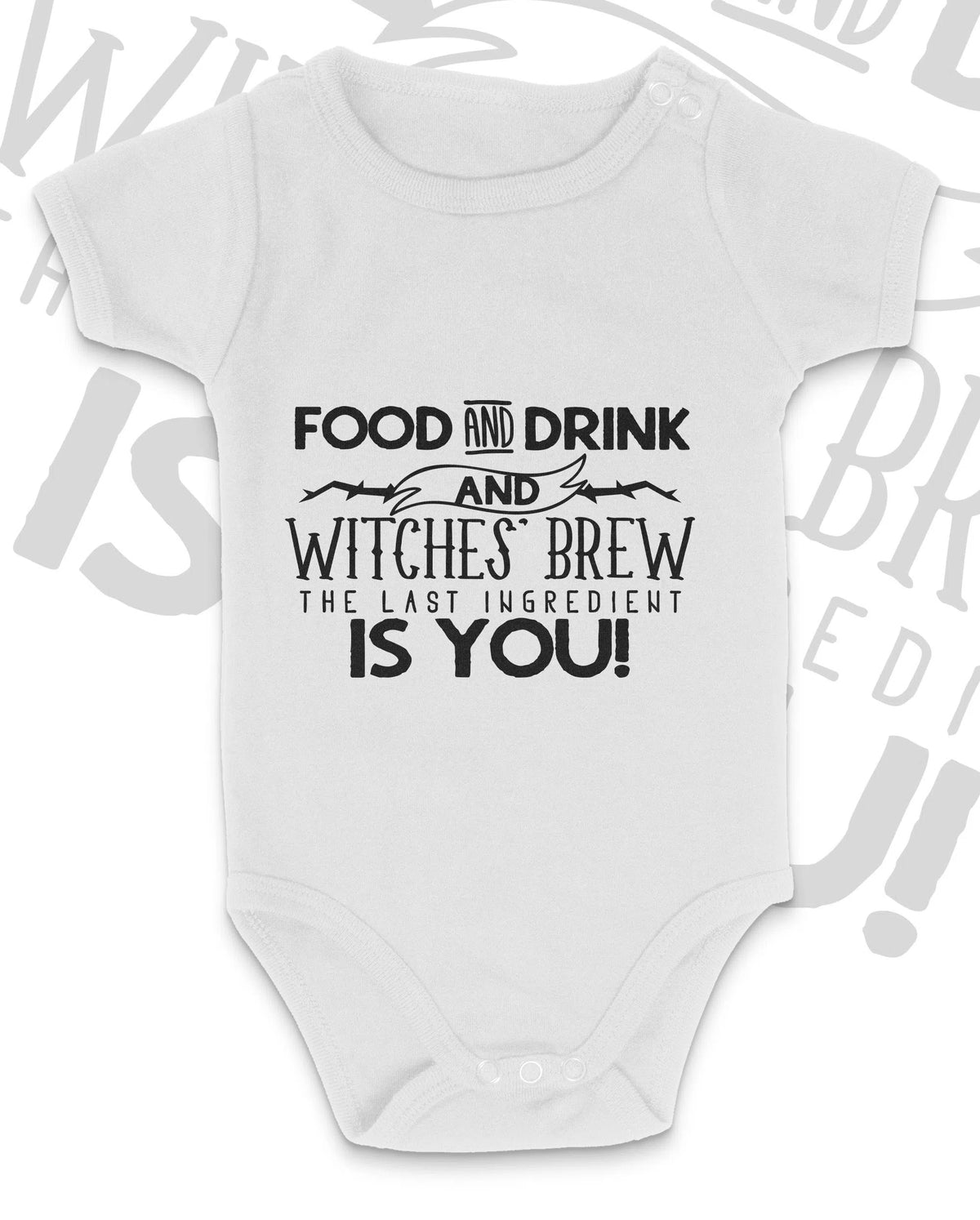 Witches Brew Halloween Party Baby Grow Chroma Clothing
