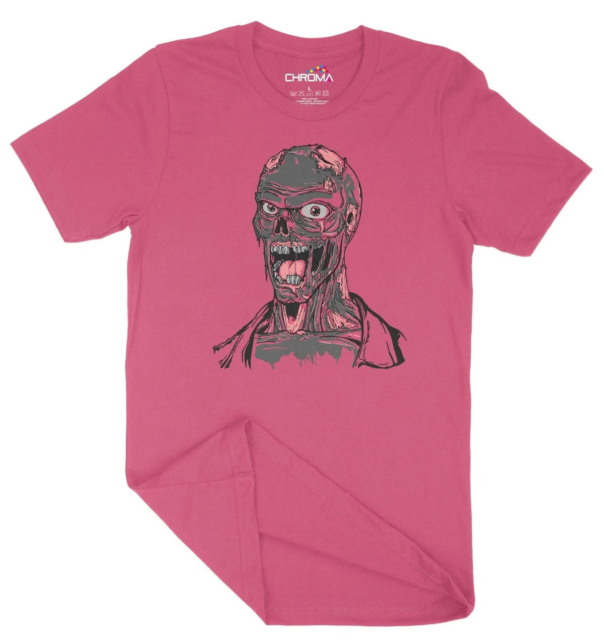 Zombie Head Skull Halloween Unisex Adult T-Shirt | Premium Halloween C Chroma Clothing